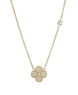 Adornia Cubic Zirconia Clover Pendant Necklace