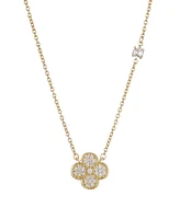 Adornia Cubic Zirconia Clover Pendant Necklace
