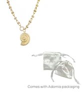 Adornia Gold Chunky Shell Pendant Necklace