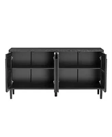 Streamdale Furniture 59.8" 4-Door Sideboard - Farmhouse Buffet/Tv Stand