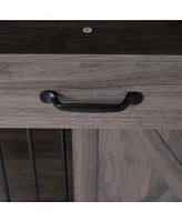 Double Dog Crate Furniture with Shelves