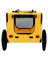 Pet Bike Trailer - Folding, Quick Release, Leash