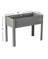 Streamdale Furniture Elevated Wooden Garden Bed