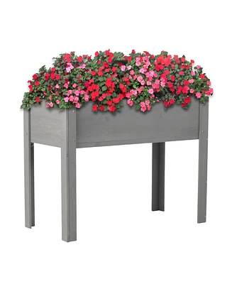 Streamdale Furniture Elevated Wooden Garden Bed