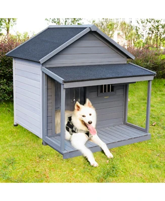 Large Balcony Dog House with Terrace