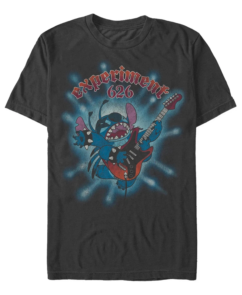 Lilo Stitch Men's Rocks Out Short Sleeve T-Shirt