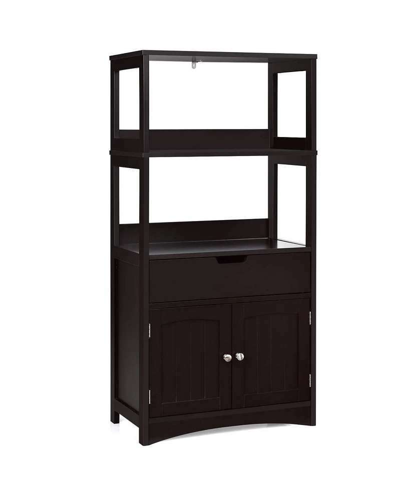 Bathroom Storage Cabinet with Drawer and Shelf Floor Cabinet