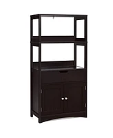 Bathroom Storage Cabinet with Drawer and Shelf Floor Cabinet