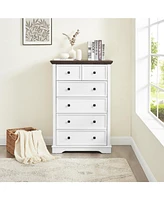 Casainc Freestanding Bathroom Cabinet Clothes Storage with 6 Drawers