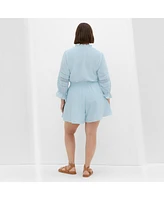 City Chic Plus Faye Playsuit