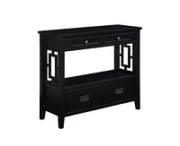 Casainc 36" Kitchen Cabinet Pine Wood Console Table with 4 Drawers & 1 Storage Shelf