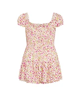 City Chic Plus Zuri Print Playsuit