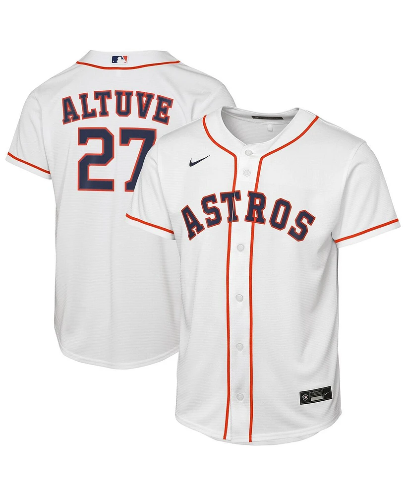 Nike Big Boys and Girls Jose Altuve White Houston Astros Home Replica Player Jersey