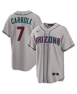 Nike Men's Corbin Carroll Gray Arizona Diamondbacks Road Replica Jersey