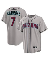 Nike Men's Corbin Carroll Gray Arizona Diamondbacks Road Replica Jersey