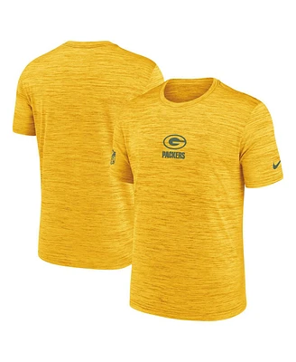 Nike Men's Gold Green Bay Packers Sideline Velocity Performance T-Shirt
