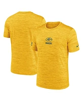Nike Men's Gold Green Bay Packers Sideline Velocity Performance T-Shirt