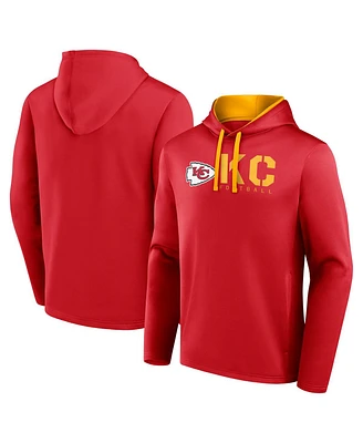 Logo Athletic Men's Red Kansas City Chiefs Head Start Pullover Hoodie
