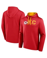 Logo Athletic Men's Red Kansas City Chiefs Head Start Pullover Hoodie