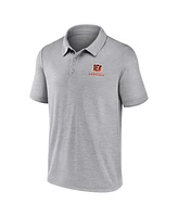Fanatics Men's Gray Cincinnati Bengals Making Waves Polo Shirt
