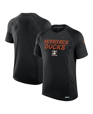 Fanatics Men's Black Anaheim Ducks Authentic Pro Rink Tech T-Shirt