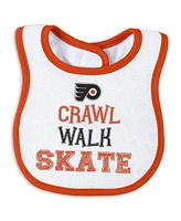 Wear by Erin Andrews Baby Boys and Girls Philadelphia Flyers Sleep Play Sleeper with Bib Set