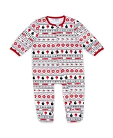 Wear by Erin Andrews Baby Boys and Girls Kansas City Chiefs Allover Print Full-Zip Sleeper with Bib Set