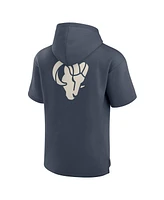 Fanatics Men's Navy Los Angeles Rams Elements Future Ground Lettering Short Sleeve Pullover Hoodie