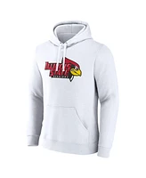 Fanatics Men's White Illinois State Redbirds Primary Logo Pullover Hoodie