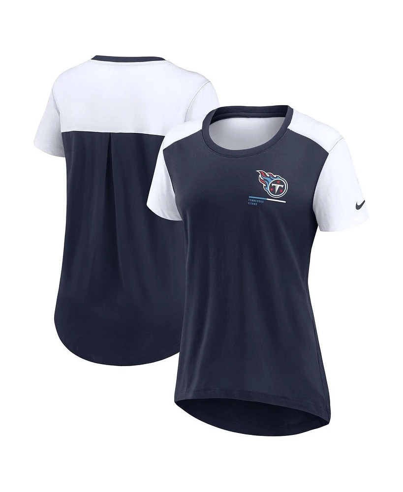 Nike Women's Navy Tennessee Titans Performance Fashion T-Shirt