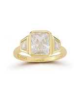 Rachel Zoe 14K Gold Plated Sterling Silver Cocktail Ring