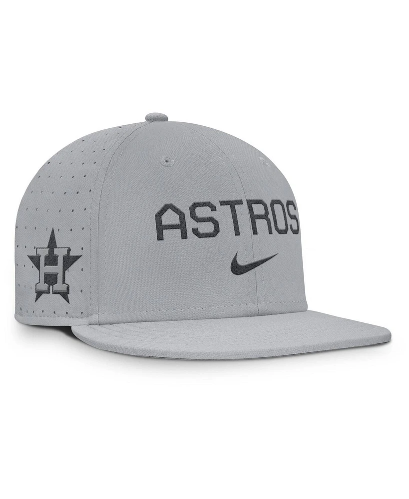 Nike Men's Gray Houston Astros True Performance Fitted Hat