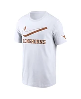 Nike Men's White Texas Longhorns Primetime 2-Hit Swoosh T-Shirt