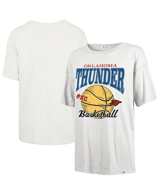 '47 Brand Women's White Oklahoma City Thunder Edition Down Court Sadie T-Shirt