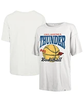 '47 Brand Women's White Oklahoma City Thunder Edition Down Court Sadie T-Shirt