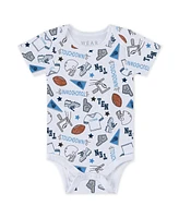 Wear by Erin Andrews Baby Boys and Girls 3-Piece Tennessee Titans Turn Me Around Bodysuits Pant Set