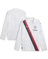 Puma x KidSuper Men's White Manchester City 2025 Fifa Club World Cup Retro Long Sleeve T-Shirt