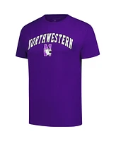 Fanatics Unlabeled Men's Purple Northwestern Wildcats Logo T-Shirt
