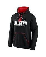 Fanatics Men's Black Wisconsin Badgers Toppler Fleece Pullover Hoodie
