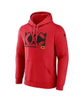 Fanatics Men's Red Chicago Blackhawks Fleece Pullover Hoodie
