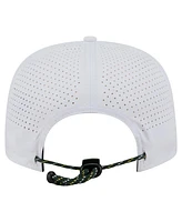 New Era Men's White Athletics Perforated Golfer Snapback Hat