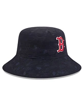 New Era Big Boys and Girls Navy Boston Red Sox 2025 Spring Training All Over Print Bucket Hat