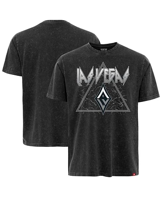 Sportiqe Men's and Women's Black Las Vegas Aces Rock Roll Collection Angus Mineral Wash Premium T-Shirt