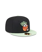 New Era Men's Black Montgomery Biscuits Theme Nights 59FIFTY Fitted Hat