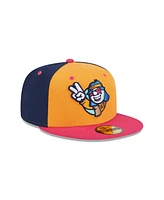New Era Men's Gold Asheville Tourists Theme Nights 59FIFTY Fitted Hat