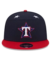 New Era Men's Navy/Red Texas Rangers 2025 Mlb All-Star Game Workout Side Patch 9FIFTY Snapback Hat