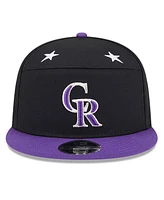 New Era Men's Black/Purple Colorado Rockies 2025 Mlb All-Star Game Side Patch 9FIFTY Snapback Hat
