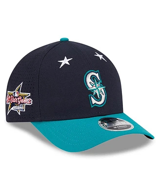 New Era Men's Navy/Aqua Seattle Mariners 2025 Mlb All-Star Game 9FORTY M-Crown Adjustable Hat