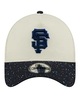 New Era Men's Cream San Francisco Giants Speckle A-Frame 9FORTY Adjustable Hat