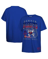Mitchell & Ness Big Boys and Girls Blue Denver Nuggets 2025 Nba Playoffs Retro Monumental T-Shirt